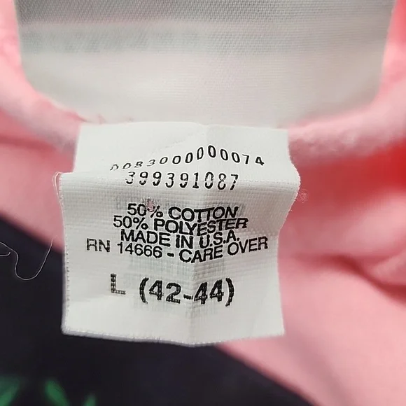 🦜 Vintage Bassett Walker Pink Tropical Parrot Sweatshirt - Picture 7 of 8